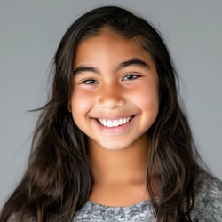 300x300 headshot for a testimonial on a web page of an 14 year old girl